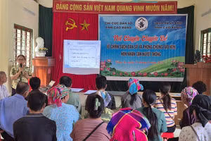 Tuyên truyền về chính sách dân số. Ảnh BCB