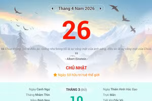 Lịch âm 26/4 - Xem lịch âm ngày 26/4