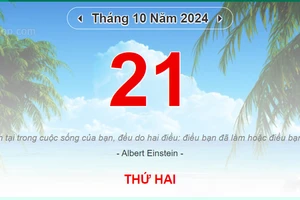 Lịch âm 21/10 - Xem lịch âm ngày 21/10