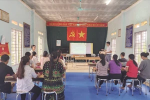 Lớp học nghiệp vụ du lịch. (Ảnh QN)