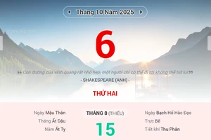 Lịch âm 6/10 - Xem lịch âm ngày 6/10