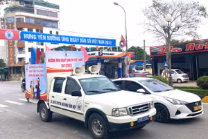 Hưng Yên hưởng ứng ngày Dân số Việt Nam 26/12. Ảnh CCDSHY