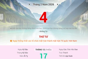Lịch âm 4/2 - Xem lịch âm ngày 4/2/2026