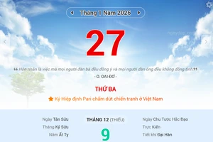 Lịch âm 27/1 - Xem lịch âm ngày 27/1/2026