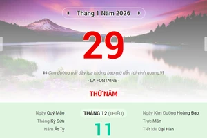 Lịch âm 29/1 - Xem lịch âm ngày 29/1/2026