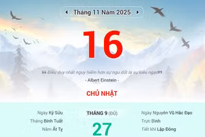 Lịch âm 16/11 - Xem lịch âm ngày 16/11