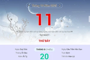  Lịch âm 11/10 - Xem lịch âm ngày 11/10