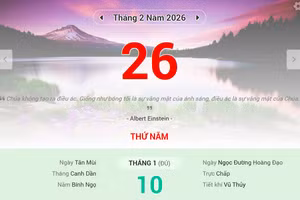 Lịch âm 26/2 - Xem lịch âm ngày 26/2
