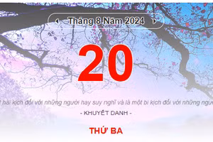 Lịch âm 20/8 - Xem lịch âm ngày 20/8