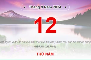 Lịch âm 12/9 - Xem lịch âm ngày 12/9