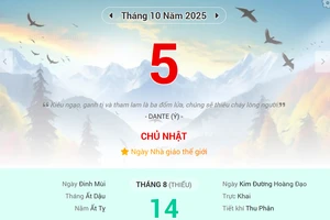 Lịch âm 5/10 - Xem lịch âm ngày 5/10