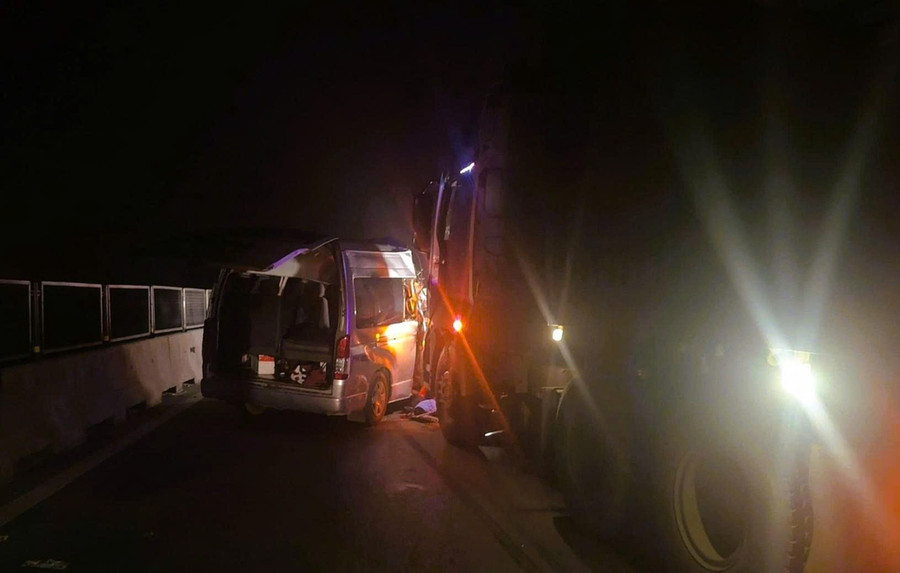 Hiện trường vụ tai nạn.