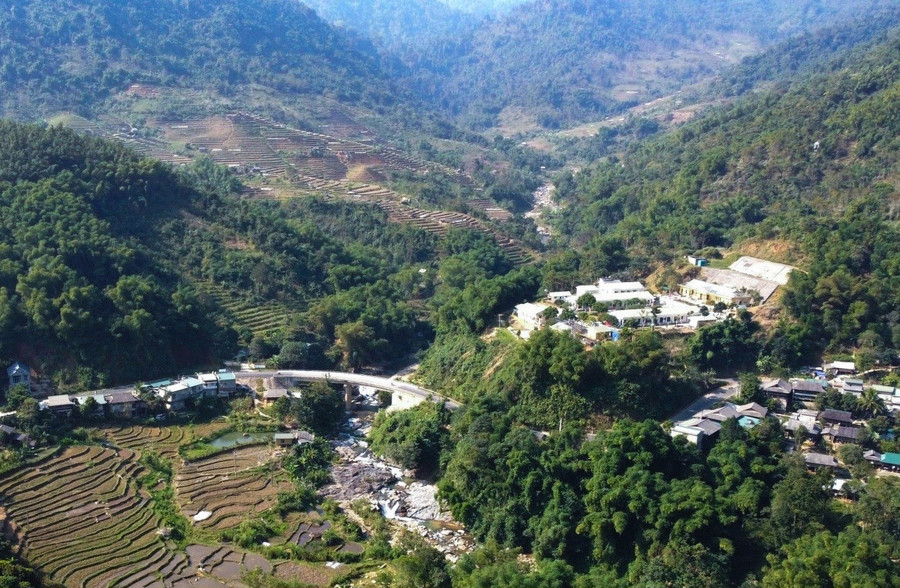 Một góc xã Mường Lát, tỉnh Thanh Hóa.