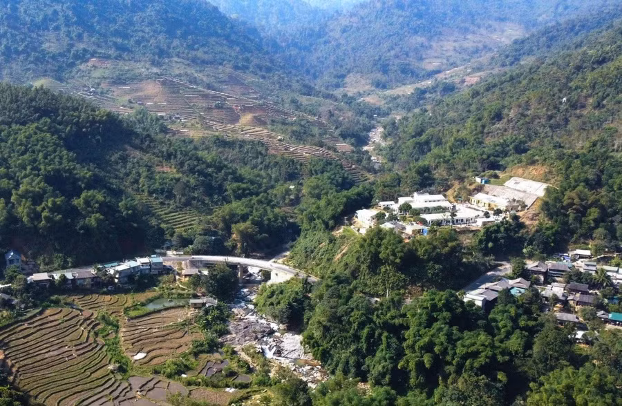 Một góc xã Mường Lát, tỉnh Thanh Hóa.