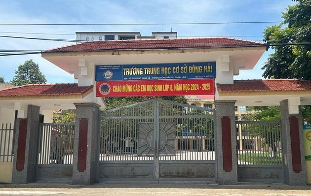 Trường THCS Đông Hải, TP Thanh Hoá là một trong những đơn vị hành chính sự nghiệp chậm đóng bảo hiểm 3 tháng. 