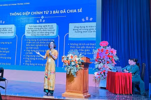 Đẩy mạnh ứng dụng công nghệ trí tuệ nhân tạo trong giáo dục mầm non.