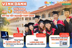 Vinh danh top 5 thủ khoa toàn quốc Kỳ thi tốt nghiệp THPT 2025