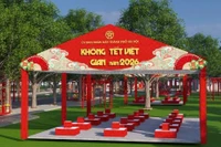 Không gian Tết Việt 2026 diễn ra tại Công viên Thống Nhất (Hà Nội) từ ngày 6 - 13/2.