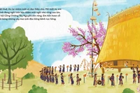 Sắc xuân Tây Nguyên trong cuốn sách 'Kho báu mùa Xuân'. Ảnh: NXB Kim Đồng - Hoàng Anh