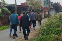 Ba ngày Tết nhà nào họ nấy đi thành từng đoàn thăm hỏi chúc tụng. Ảnh minh họa: Bình Thạnh.