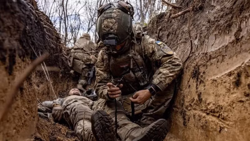 Hệ thống phòng thủ ở Kostiantynivka Ukraine đang sụp đổ