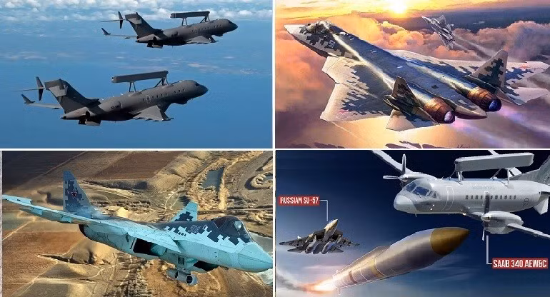 Rộ tin Su-57 Nga bắn hạ Saab-340 Thụy Điển trên bầu trời Ukraine