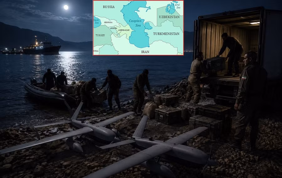 Iran nhận tên lửa, UAV qua ‘đường mòn trên biển Caspi’?