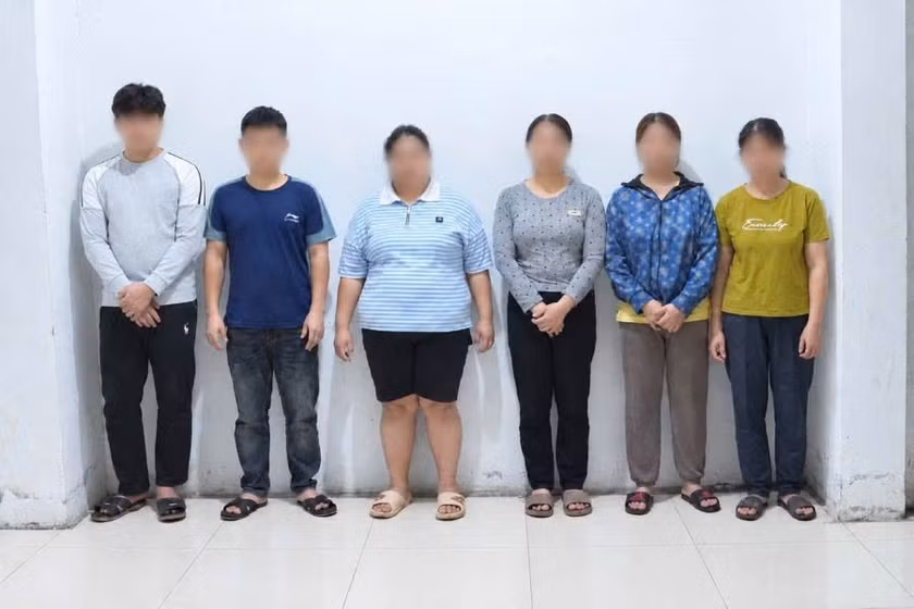 Các đối tượng liên quan đến vụ án (Ảnh: Công an tỉnh Phú Thọ cung cấp).