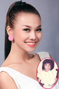 Lúc còn nhỏ, Thanh Hằng sở hữu nước da nâu khỏe khoắn cùng với mái tóc đen óng ả, khác với Hằng có làn da trắng mịn và mái tóc vàng bây giờ. Tuy nhiên, dù ở thời gian và góc độ nào thì Thanh Hằng cũng vẫn rất xinh đẹp và quý phái.