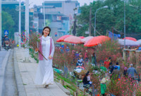 Thieu nu Ha Noi tim ve net tinh khoi xua ben hoa dao - Anh 6