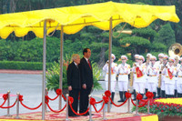 Hinh anh ve le don Nha vua va Hoang hau Nhat Ban tai Ha Noi - Anh 4