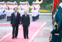 Hinh anh ve le don Nha vua va Hoang hau Nhat Ban tai Ha Noi - Anh 6