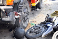 Hiện trường kinh hoàng vụ xe ben “điên” ở TP.HCM ảnh 9 anh: hien truong kinh hoang vu xe ben