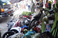 Hiện trường kinh hoàng vụ xe ben “điên” ở TP.HCM ảnh 2 anh: hien truong kinh hoang vu xe ben