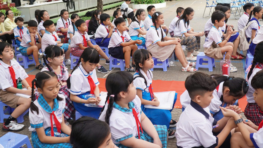 Tham gia hội thi lần này là là các học sinh tiêu biểu của các trường Tiểu học trên địa bàn TP Cần Thơ. (Ảnh: Q.A)