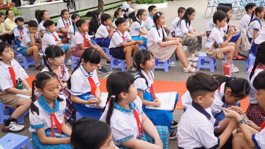 Tham gia hội thi lần này là là các học sinh tiêu biểu của các trường Tiểu học trên địa bàn TP Cần Thơ. (Ảnh: Q.A)