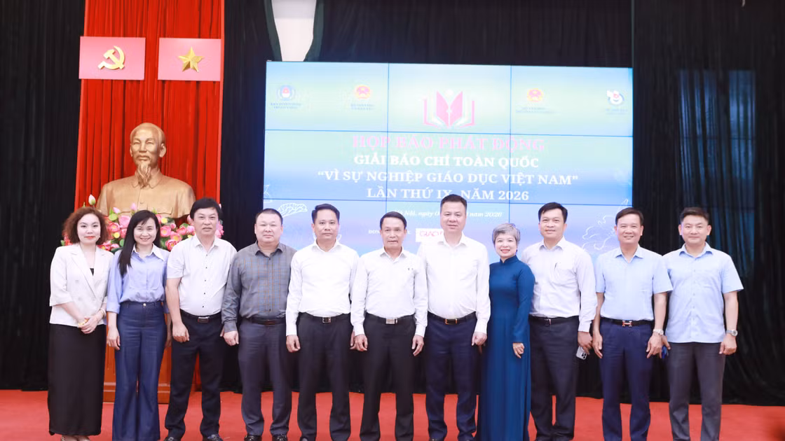 Họp báo, phát động Giải Báo chí toàn quốc ‘Vì sự nghiệp giáo dục Việt Nam’ năm 2026