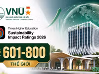 Đại học Quốc gia Hà Nội tăng thứ hạng trong Bảng đánh giá THE Impact Rating 2026