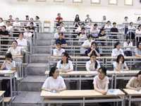 Thí sinh dự thi đánh giá năng lực năm 2026 của Trường Đại học Sư phạm Hà Nội.