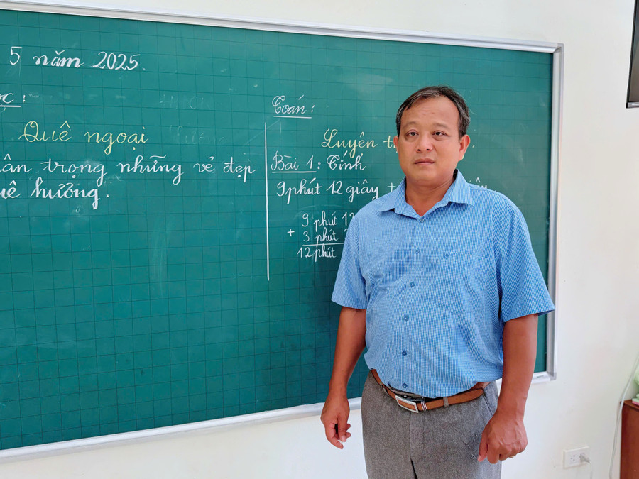 Thầy Lưu Quốc Thịnh mong được trở lại Trường Sa dạy học sau khi hết nhiệm kỳ 5 năm. luu-quoc-thinh-2.jpg