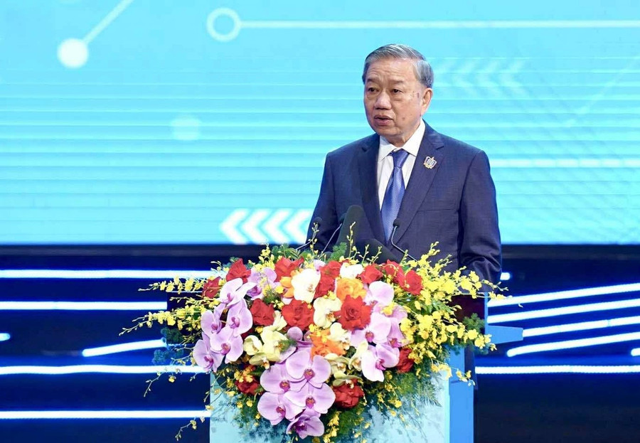 Tổng Bí thư Tô Lâm phát biểu. (Ảnh: GD&TĐ)