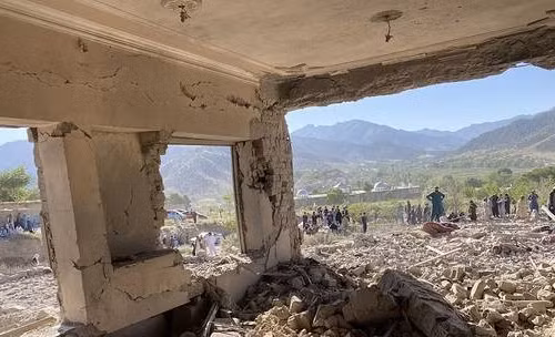 Quang cảnh thiệt hại ở tỉnh Paktia, miền Đông Afghanistan sau khi Pakistan cho biết họ đã tấn công các nơi ẩn náu của phiến quân bên trong Afghanistan.