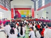 Học sinh Trường Phổ thông dân tộc bán trú Tiểu học và THCS Trung Chải dự lễ khai giảng năm học 2025-2026. Ảnh: NTCC.