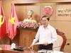 Thứ trưởng Bộ GD&ĐT Lê Tấn Dũng chủ trì buổi họp chiều 26/8. Ảnh: Đình Tuệ. 