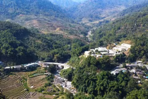 Một góc xã Mường Lát, tỉnh Thanh Hóa.