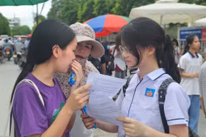 Thí sinh Thanh Hoá đánh giá đề Ngữ văn vừa sức.