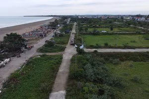 Khu đất dự án đã giao cho doanh nghiệp từ năm 2017, đến nay vẫn chưa thành hình khu du lịch. 