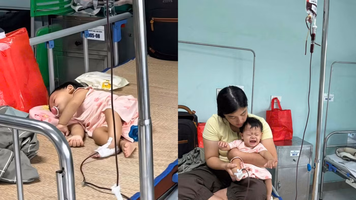 Ngằn ngặt tiếng khóc của bé mới 7 tháng tuổi đã bị bệnh tật đọa đày
