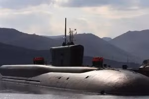 Knyaz Pozharsky, tàu ngầm tên lửa đạn đạo chạy bằng năng lượng hạt nhân lớp Borei-A mới nhất của Nga. Ảnh: Ria Novosti.