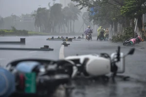 Bão Matmo dội mưa lớn vào Trung Quốc, 347.000 người được sơ tán